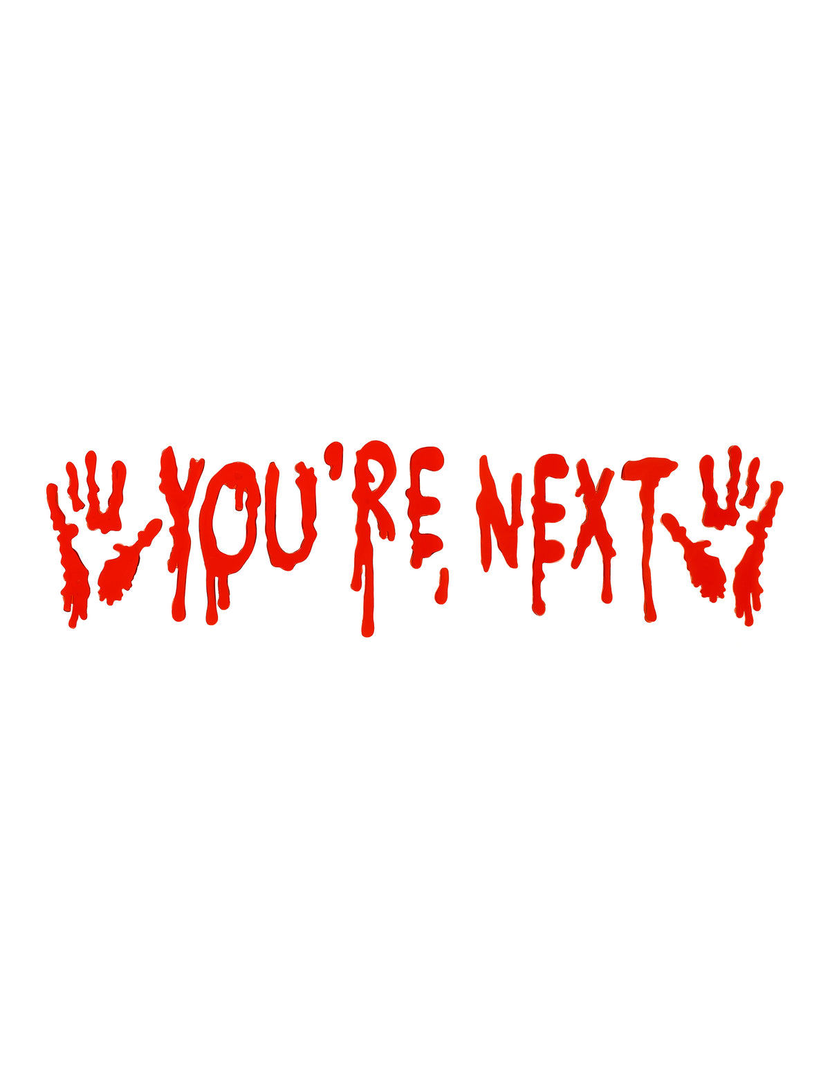 Stickere gel însângerate pentru fereastră Halloween 50 cm
