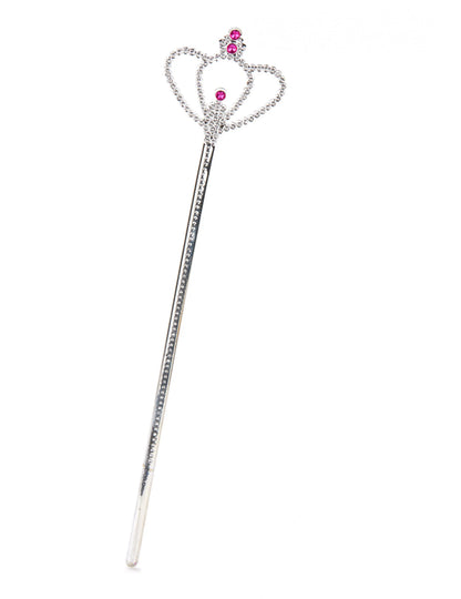 Baguette princesse diamant argentée adulte et enfant