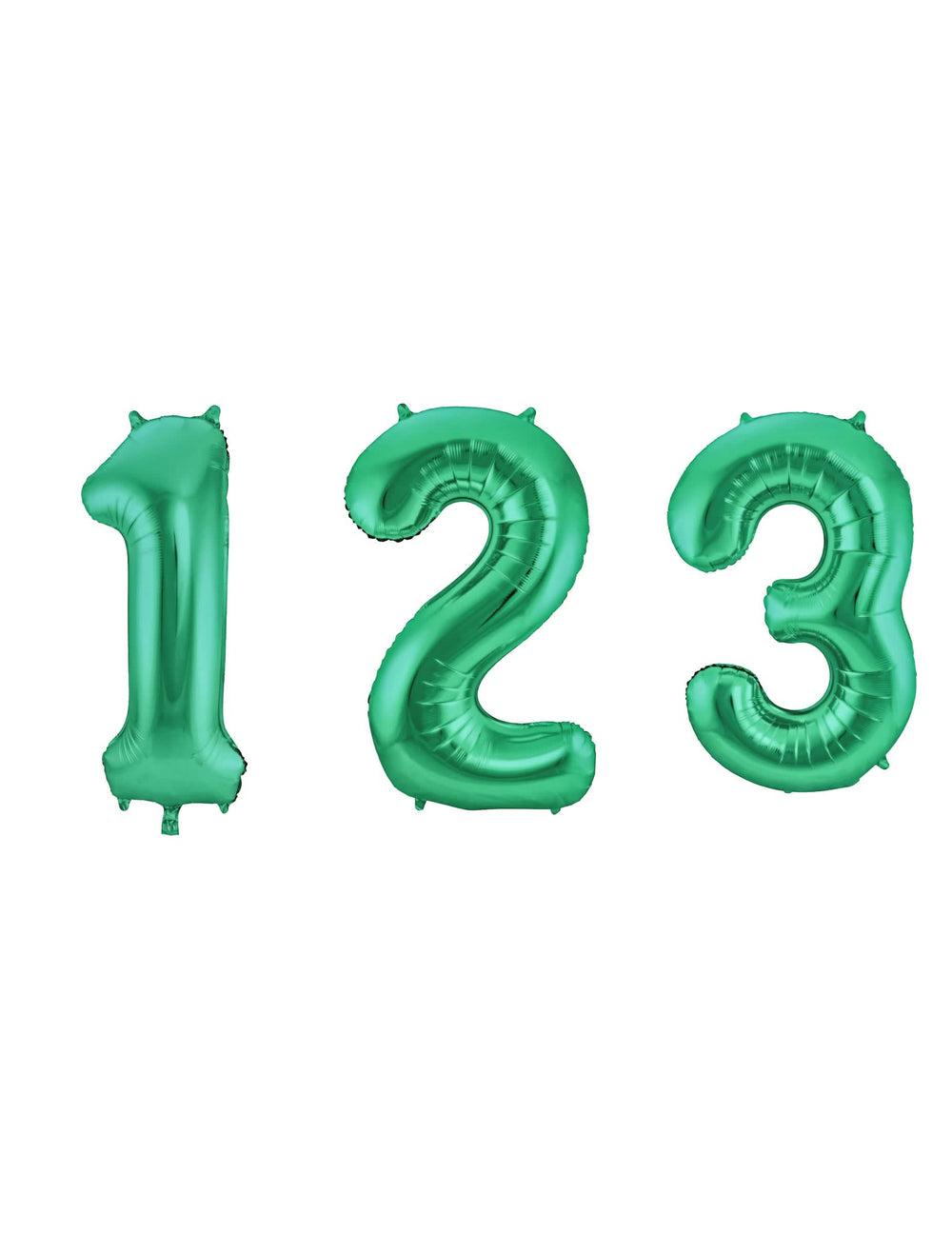 Balon din aluminiu cu cifră pentru petrecere verde metalic
