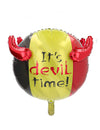 Balon din aluminiu 3D Belgia „It's Devil Time!” 56 cm