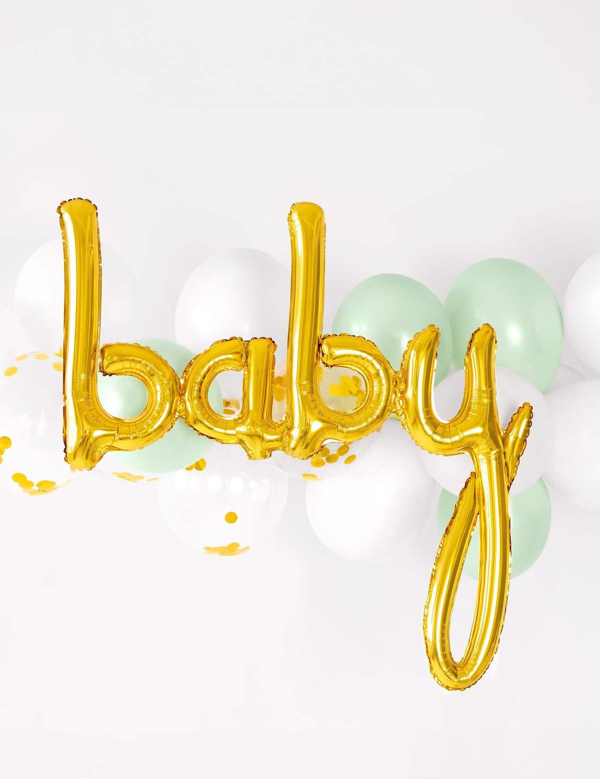 Scenă cu fundal de baloane din balon din aluminiu baby