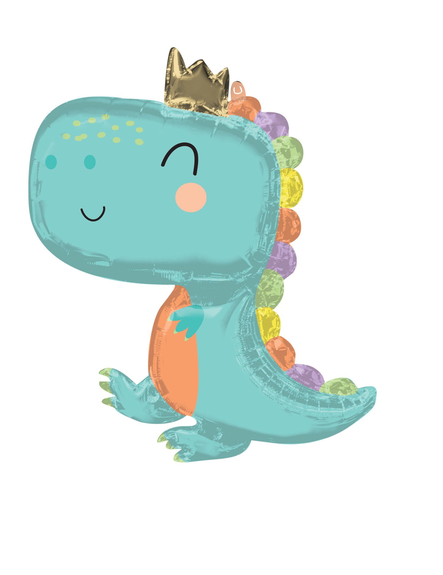 Balon folie pastel cu bebeluș dinozaur 76 x 78 cm pentru ziua de naștere