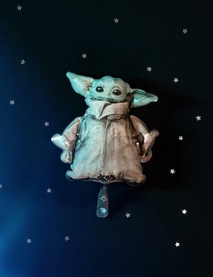 Baby Aluminum Balloon Yoda Mandalorian 23 cm