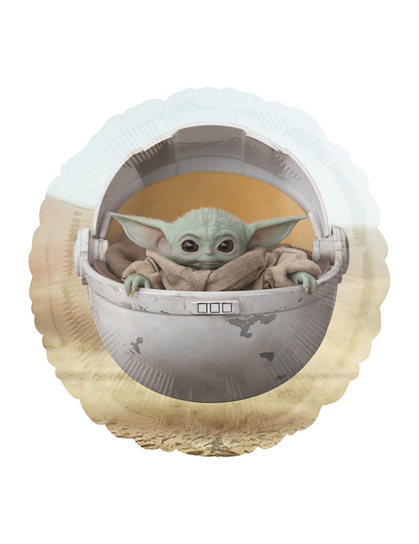 Yoda Mandalorianul de 43 cm balon din aluminiu din aluminiu pentru bebeluși