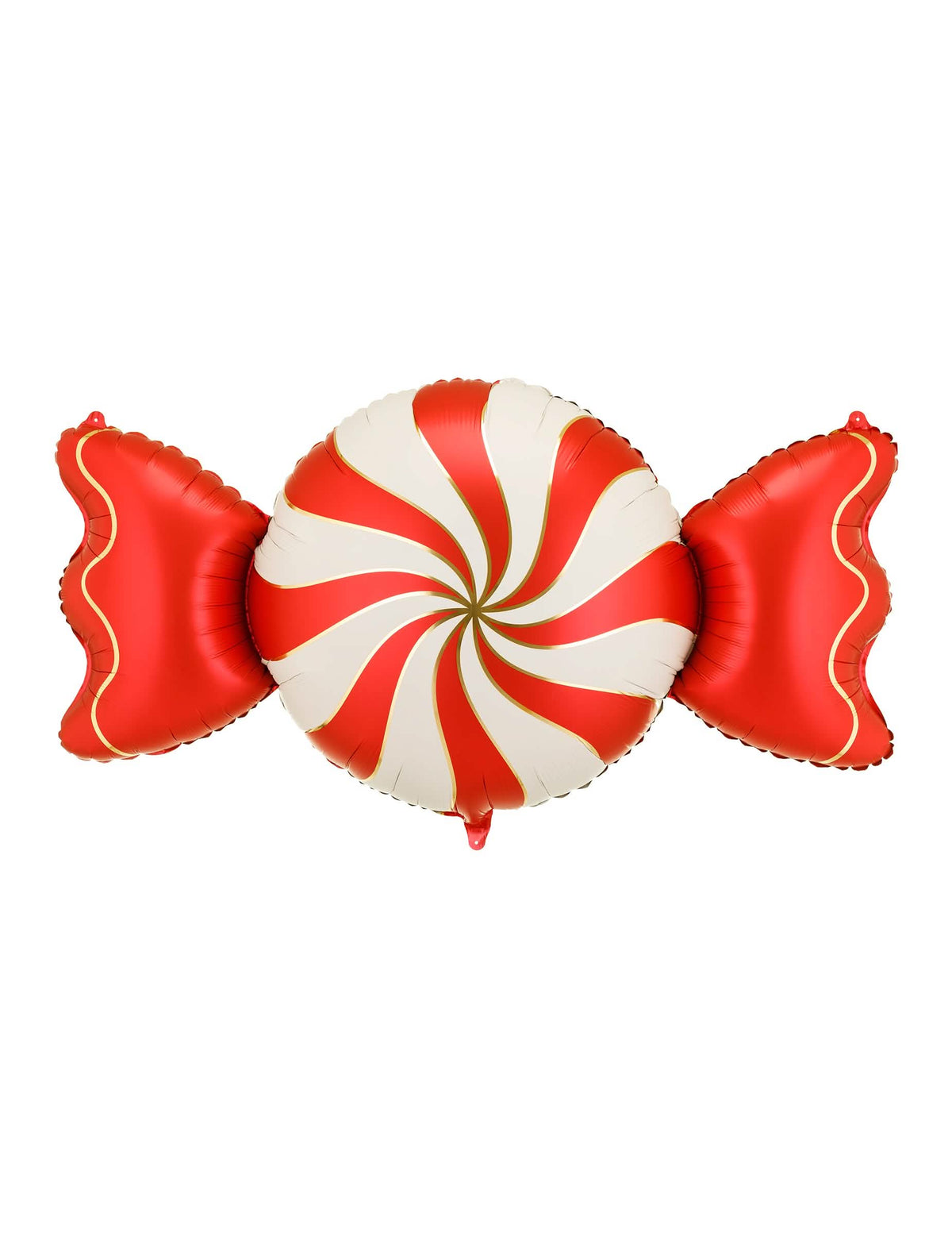 Balon din folie Bomboană bej și roșu 113 x 54 cm