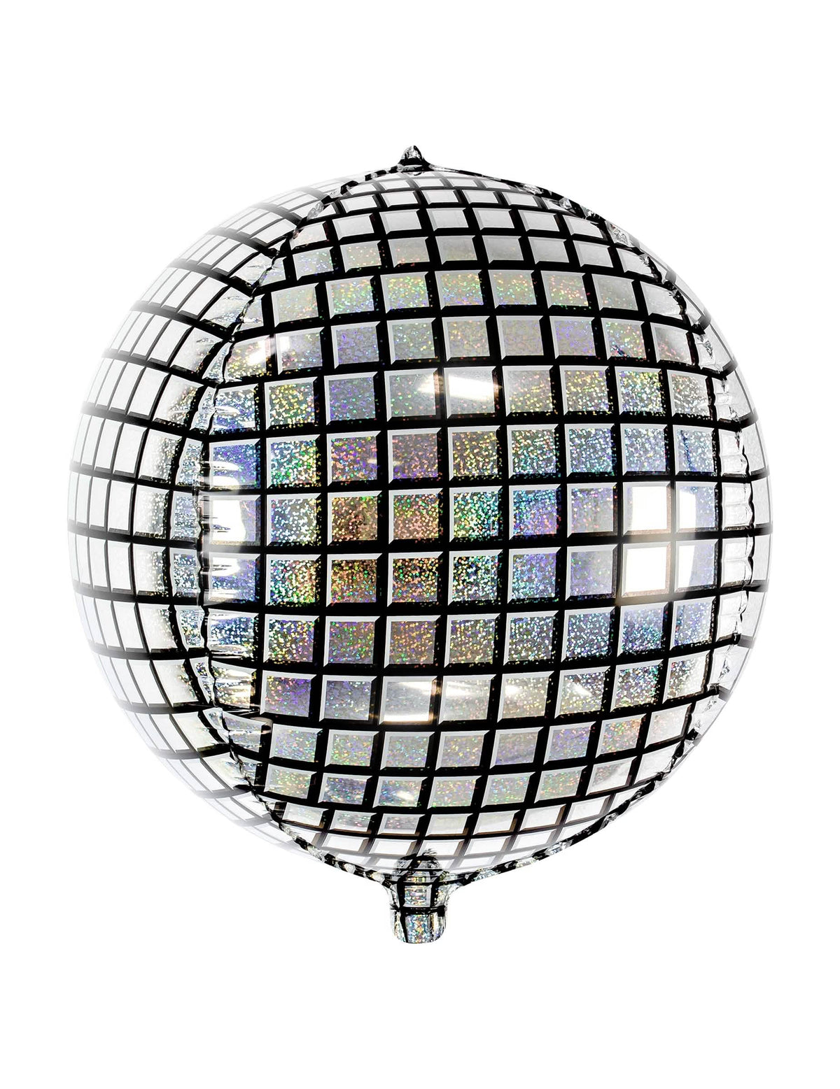 Balon din aluminiu, bilă de disco, argintiu și strălucitor