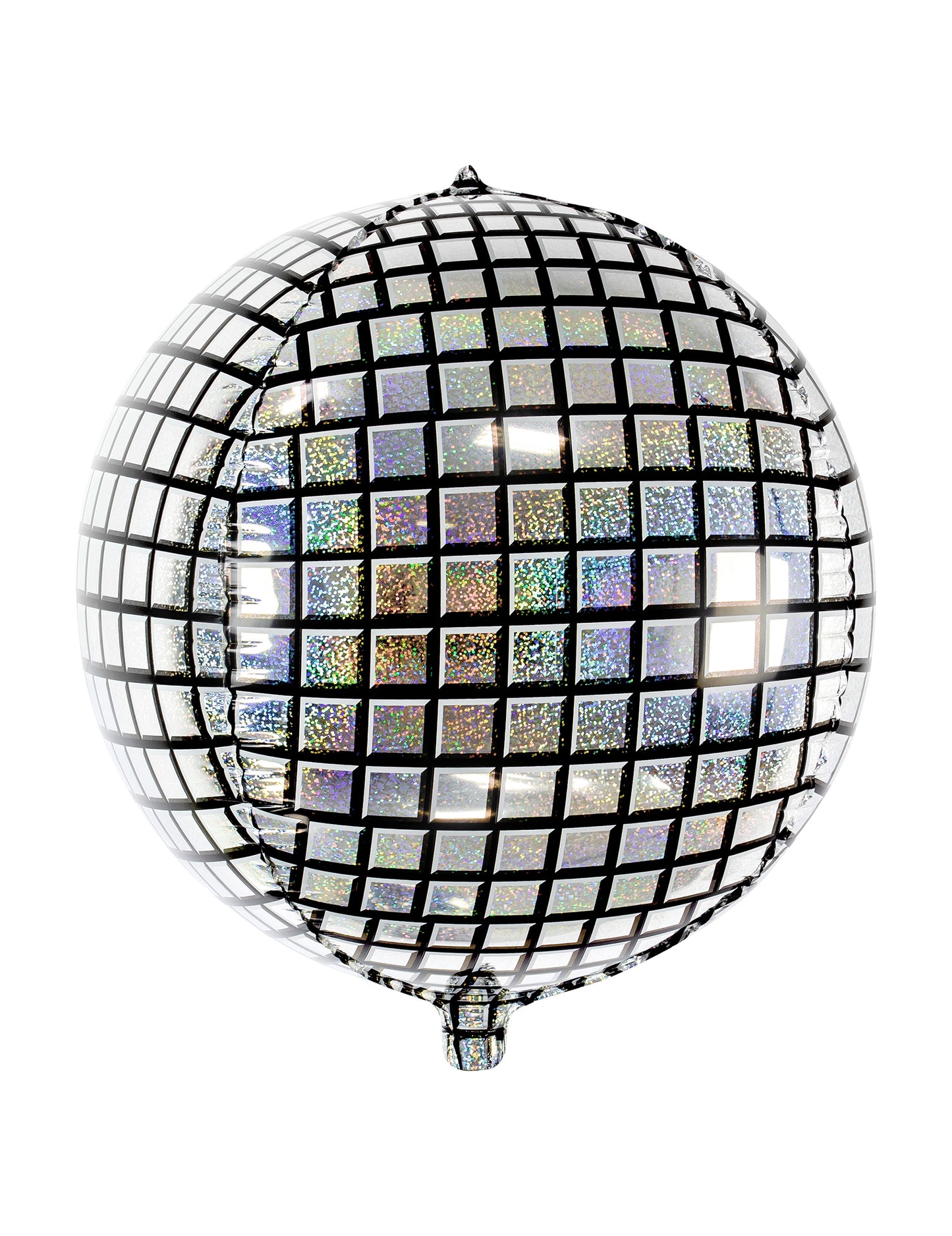 Ballon aluminium boule de disco argenté et scintillant