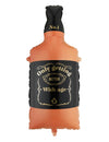 Balon din folie sticlă de whisky portocalie și neagră 34 x 86 cm