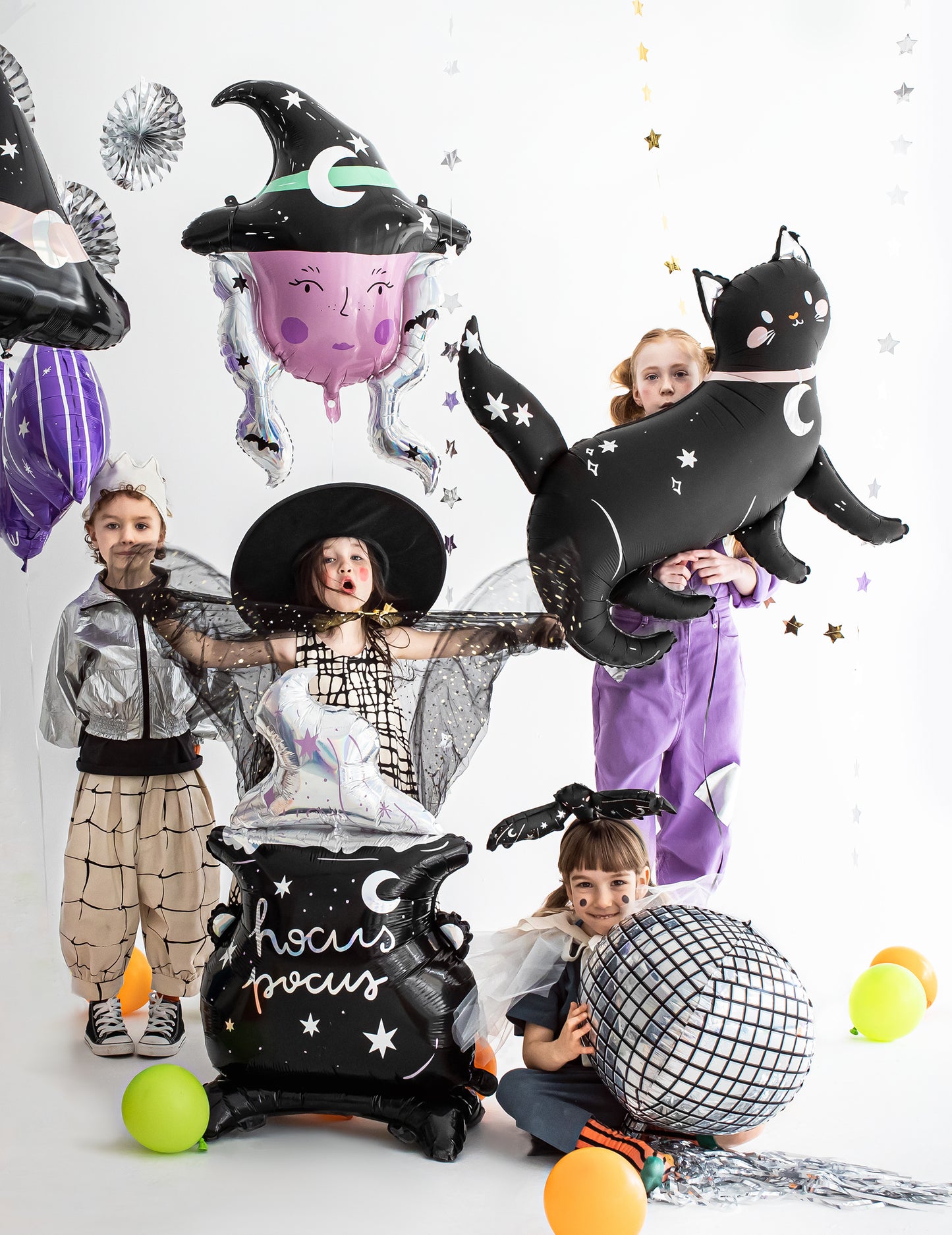 Halloween Black Cat Aluminum Balloon 96 x 95 cm