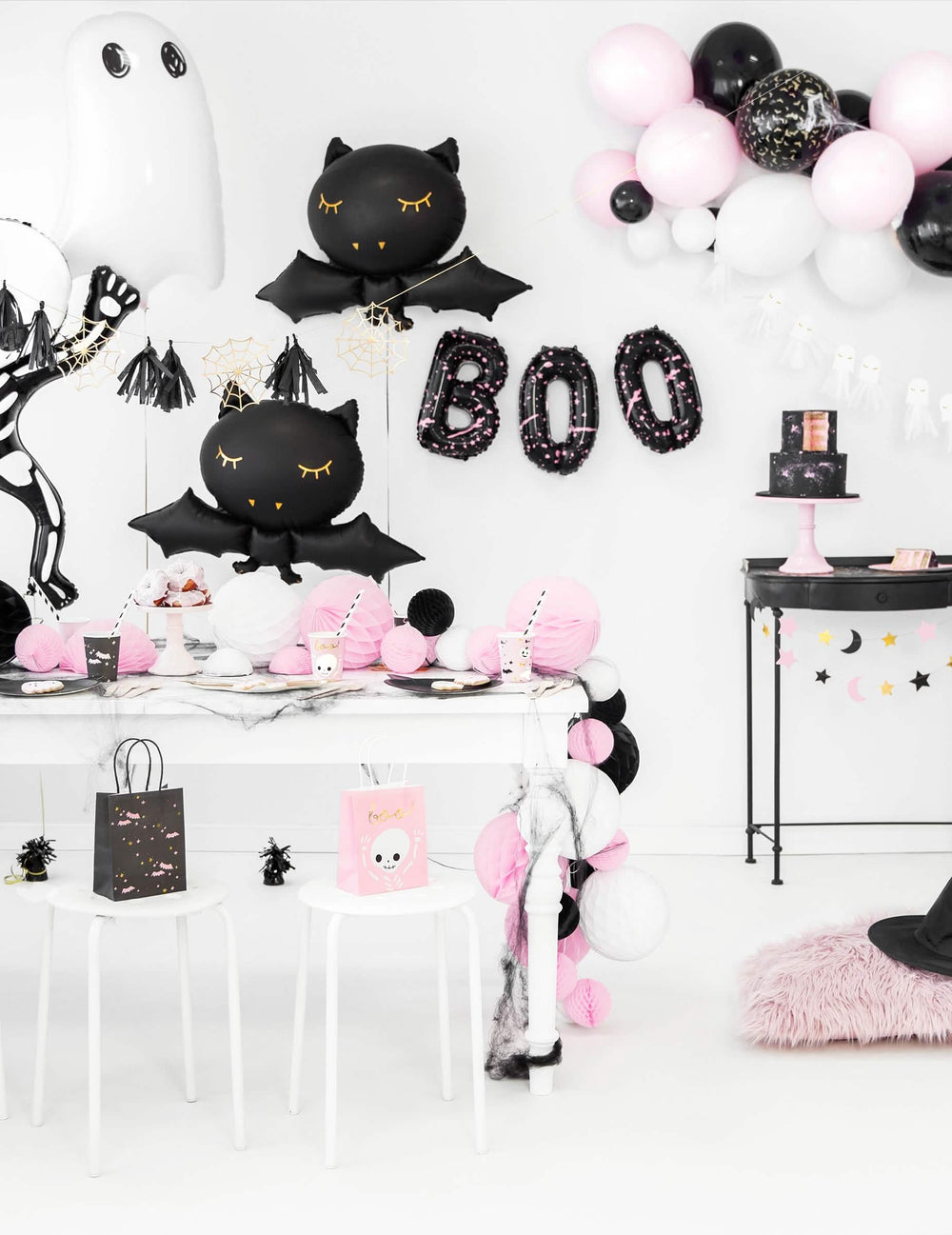 Decor de petrecere cu balon din folie liliac