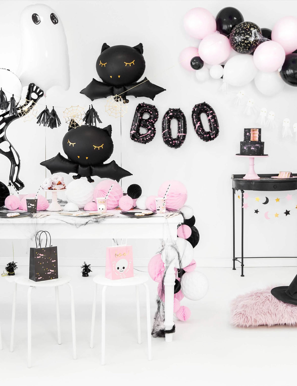 Decor de petrecere cu balon din folie liliac