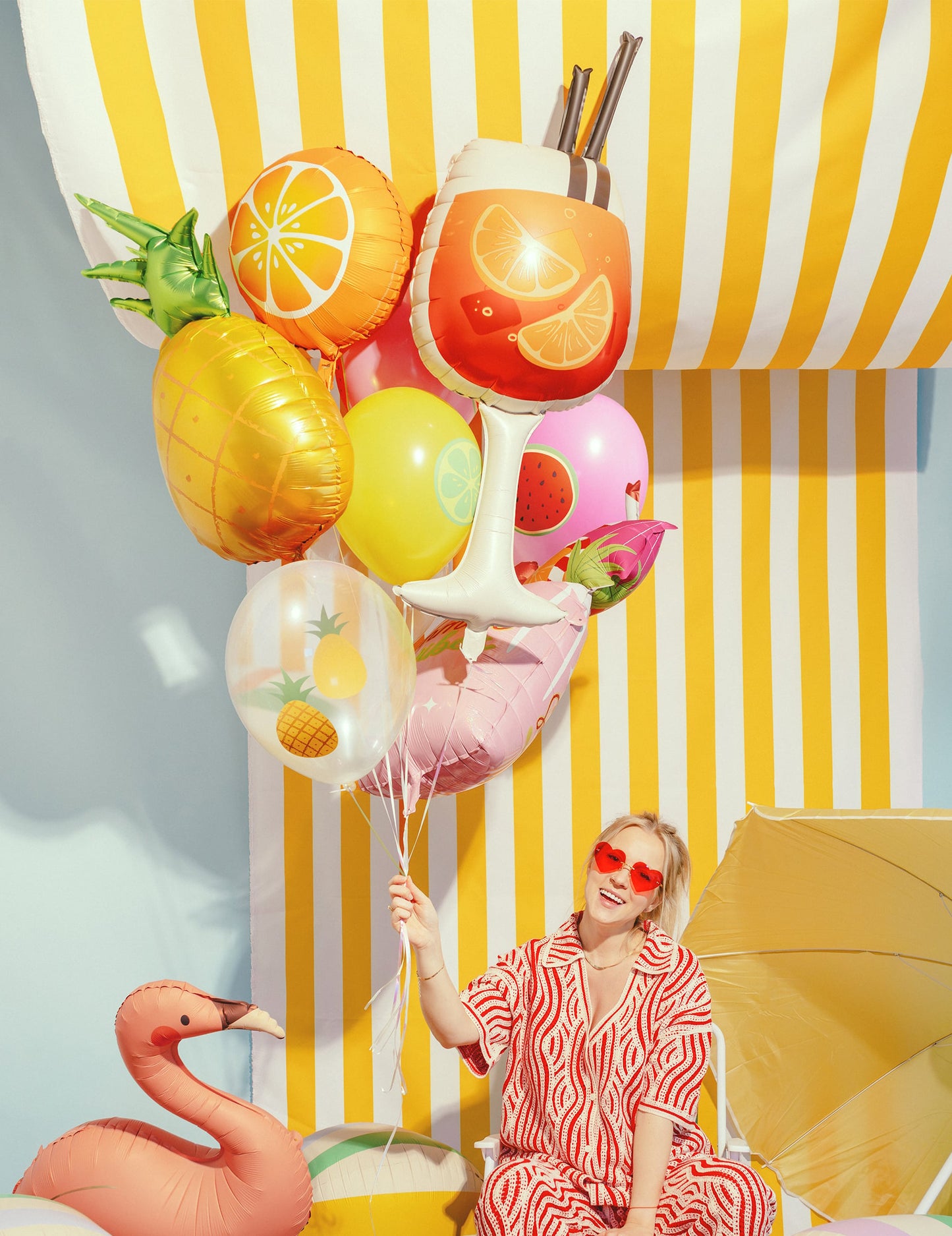 Balon din folie de aluminiu cocktail Spritz 34 x 100 cm