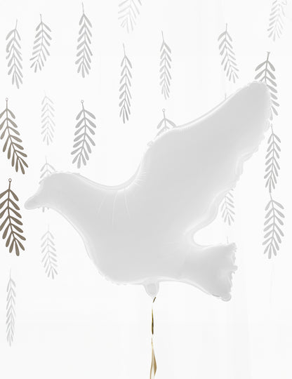 Bilă de aluminiu alb de porumbel alb 77 x 66 cm