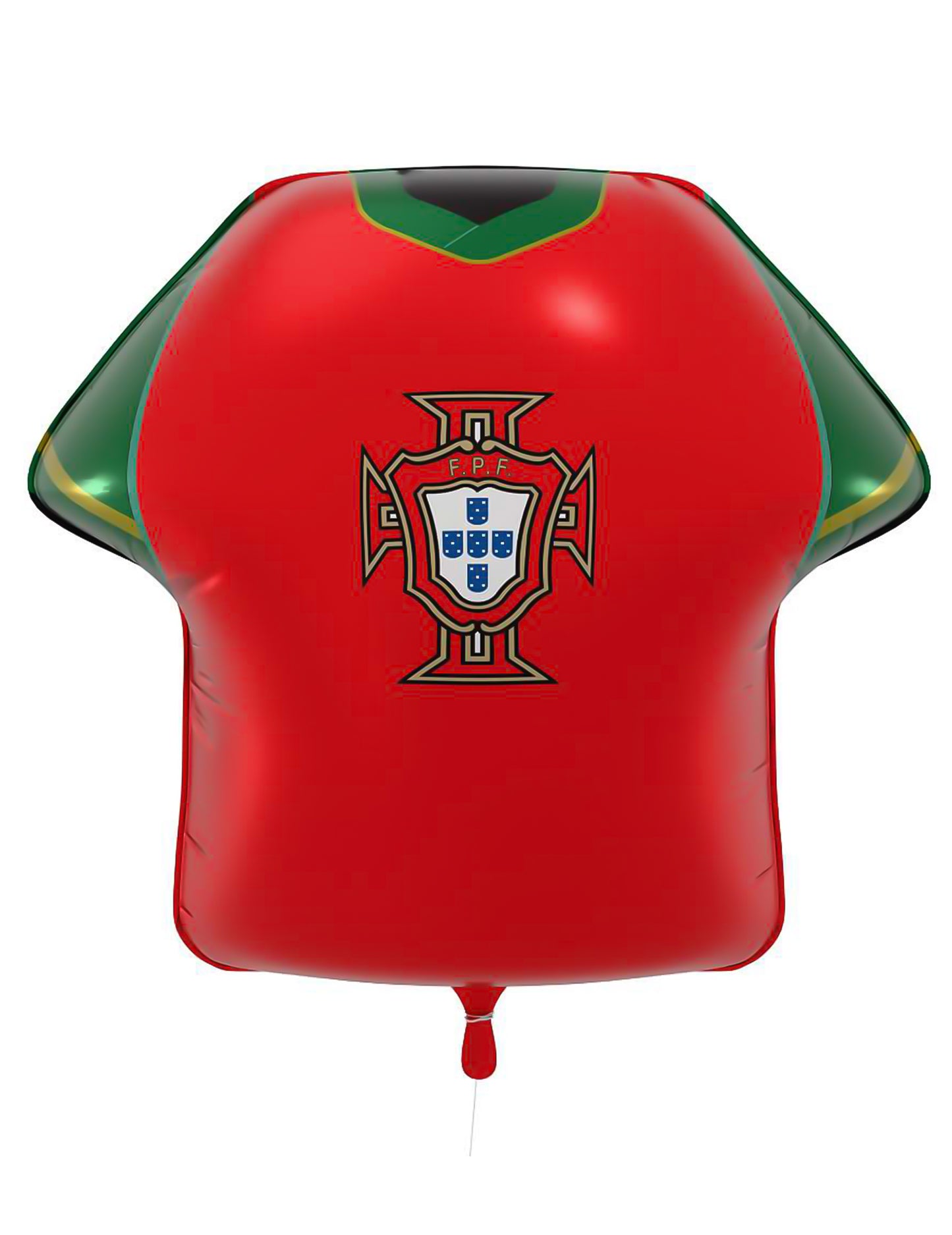 Balon din aluminiu în formă de tricou al Federației Portugheze de Fotbal