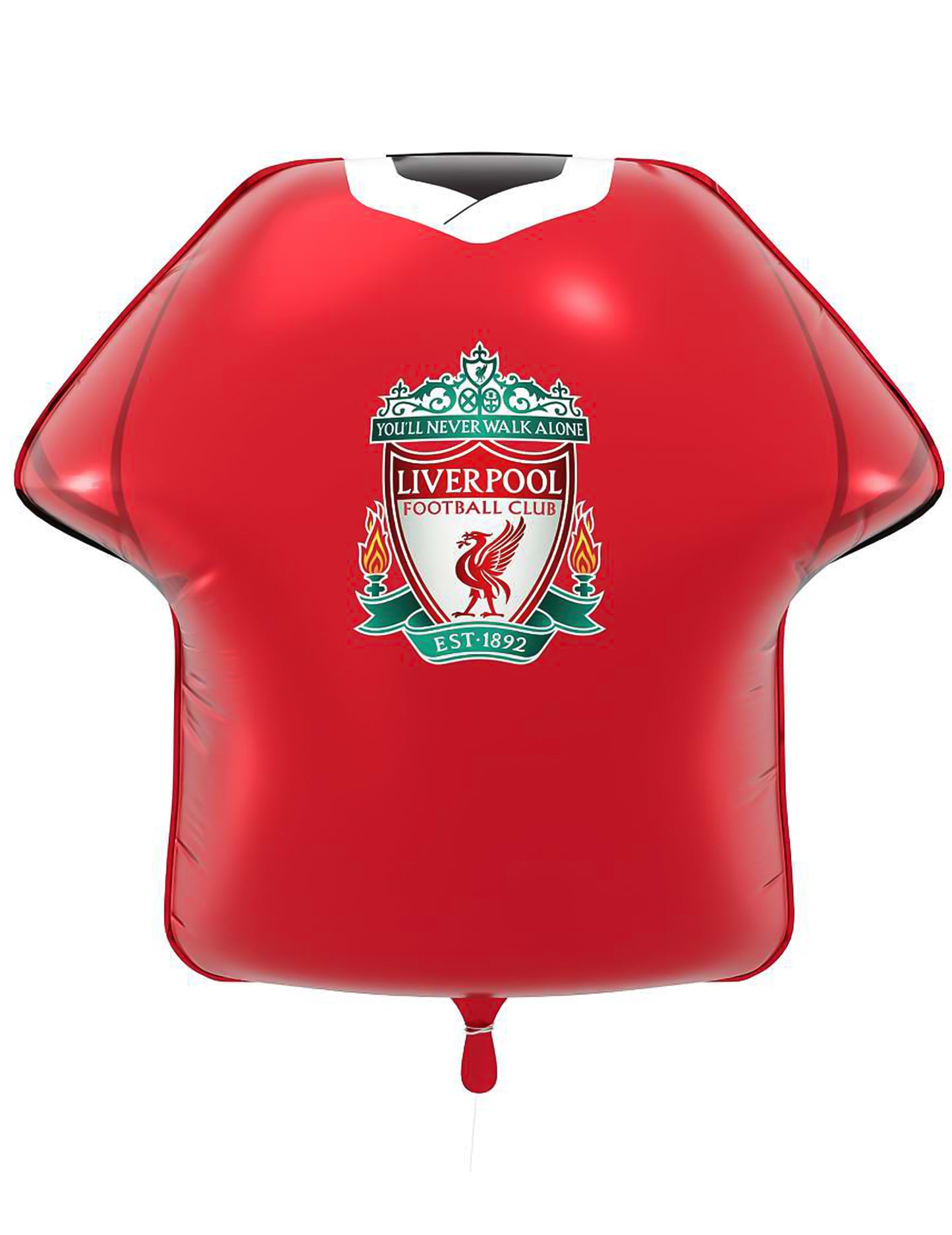 Ballon aluminium en forme de maillot Liverpool Football Club 52 x 51 cm