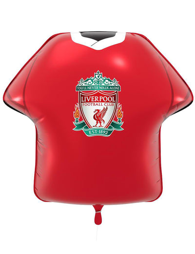 Ballon aluminium en forme de maillot Liverpool Football Club 52 x 51 cm