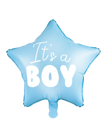 Balon folie stea albastră, e un băiețel 48 cm petrecere pentru bebeluși
