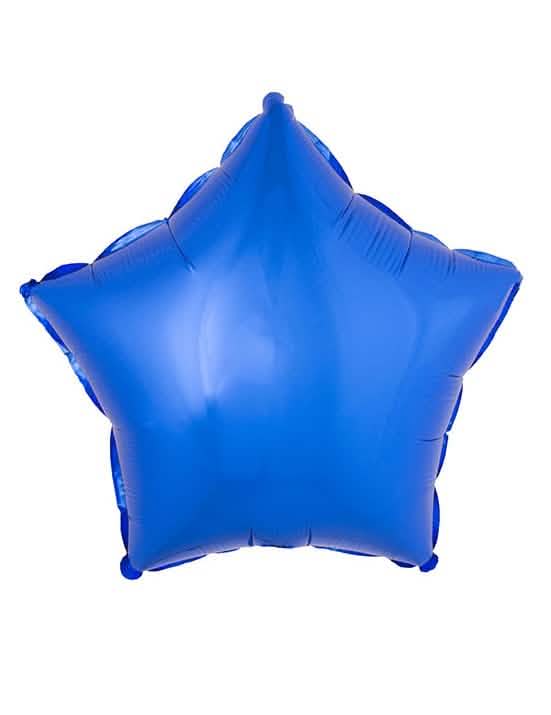 Balon din aluminiu stea pentru petrecere albastră