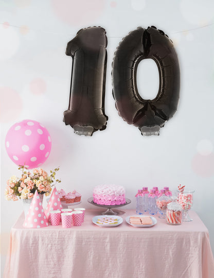 Mise en situation du Ballon aluminium chiffre pour fête