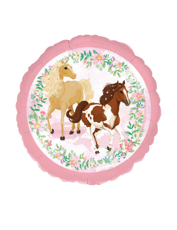 Balon folie cu un cal drăguț 43 cm pentru ziua de naștere