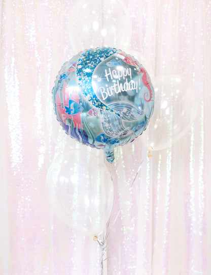 Balon folie drăguț cu o sirenă 45,7 cm decorațiuni de ziua de naștere