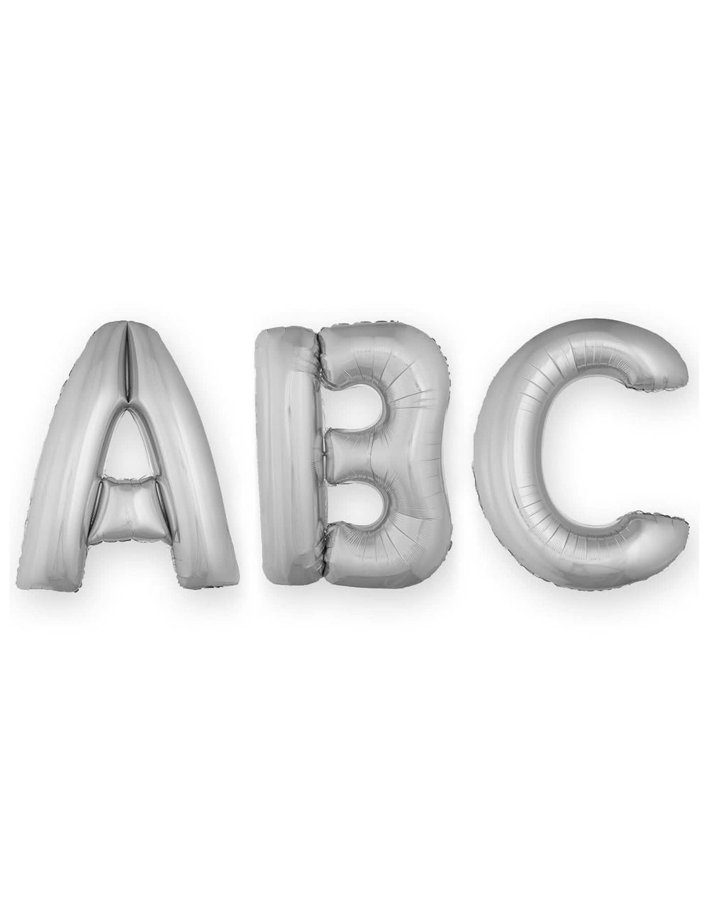 Balon din aluminiu literă pentru petrecere argintie