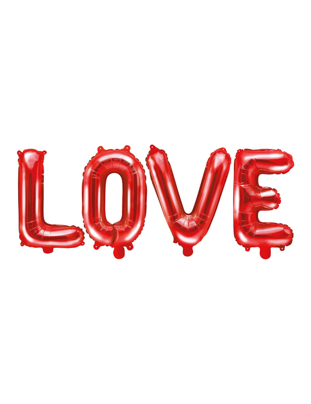 Balon din aluminiu litere LOVE pentru nuntă roșu