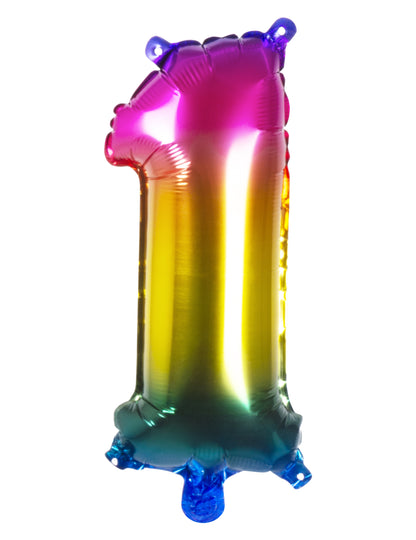 Bilă multicoloră de aluminiu 35 cm