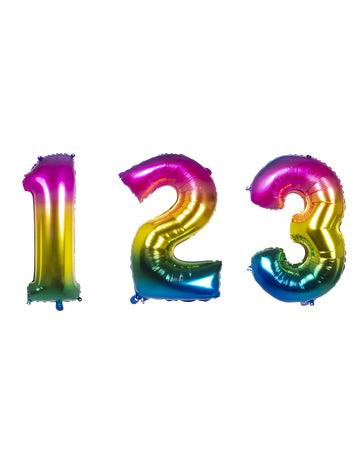 Bilă multicoloră de aluminiu 86 cm