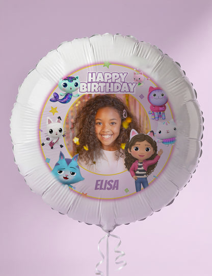 Balon din aluminiu personalizabil Gabby și Casa magică 50 cm