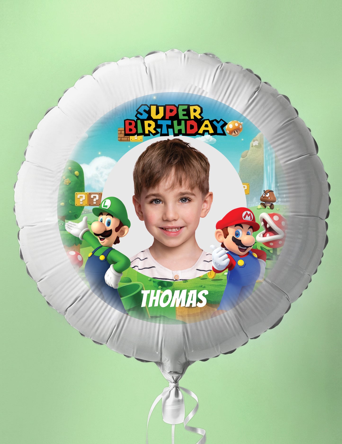 Balon din aluminiu personalizabil Mario 50 cm