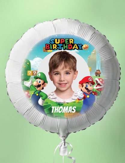 Balon din aluminiu personalizabil Mario 50 cm