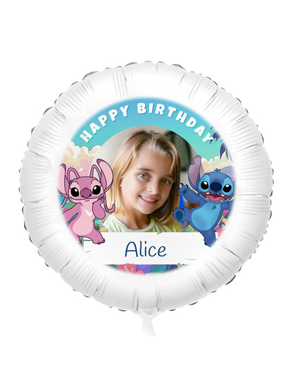Balon din aluminiu personalizabil Stitch 50 cm