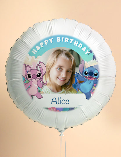 Balon din aluminiu personalizabil Stitch 50 cm
