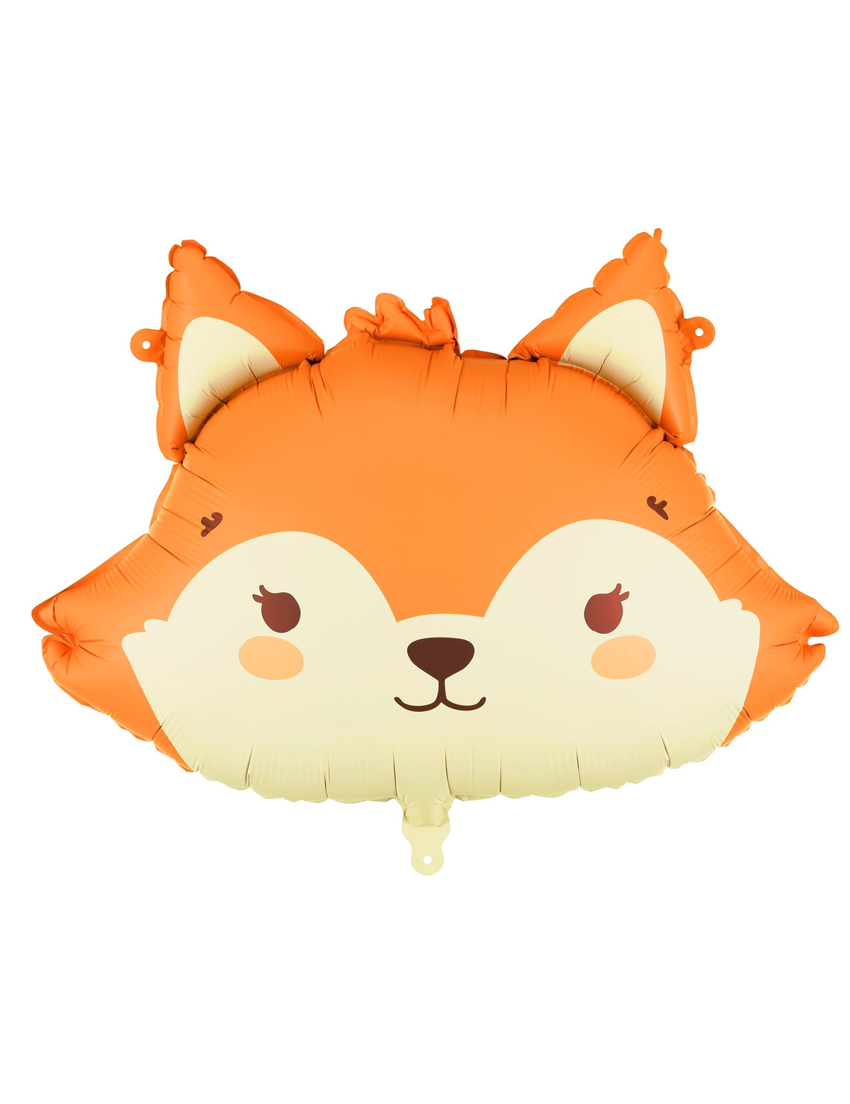 Ballon aluminium Renard pour enfant orange et beige