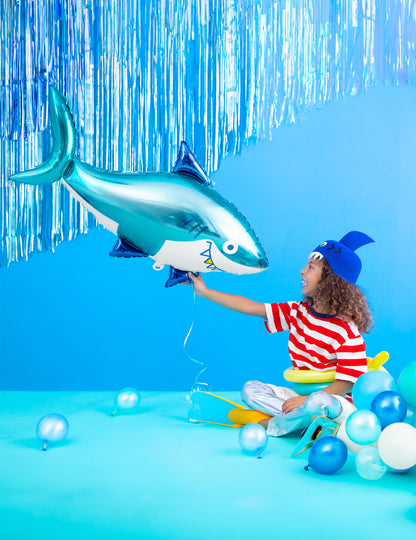 Minge folie Shark 102 x 62 cm pentru ziua de naștere a oceanului