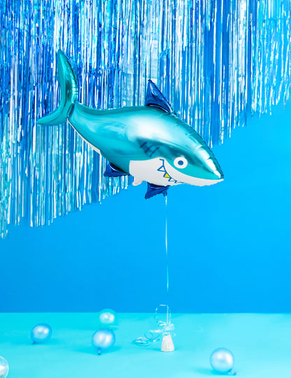 Minge folie Shark 102 x 62 cm pentru ziua de naștere a oceanului