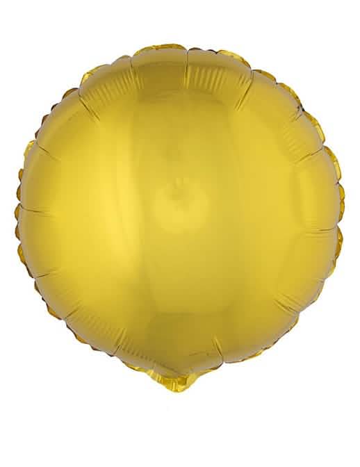 Balon din aluminiu rotund pentru petrecere auriu