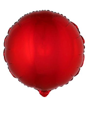 Bilă roșie din aluminiu rotund 45 cm