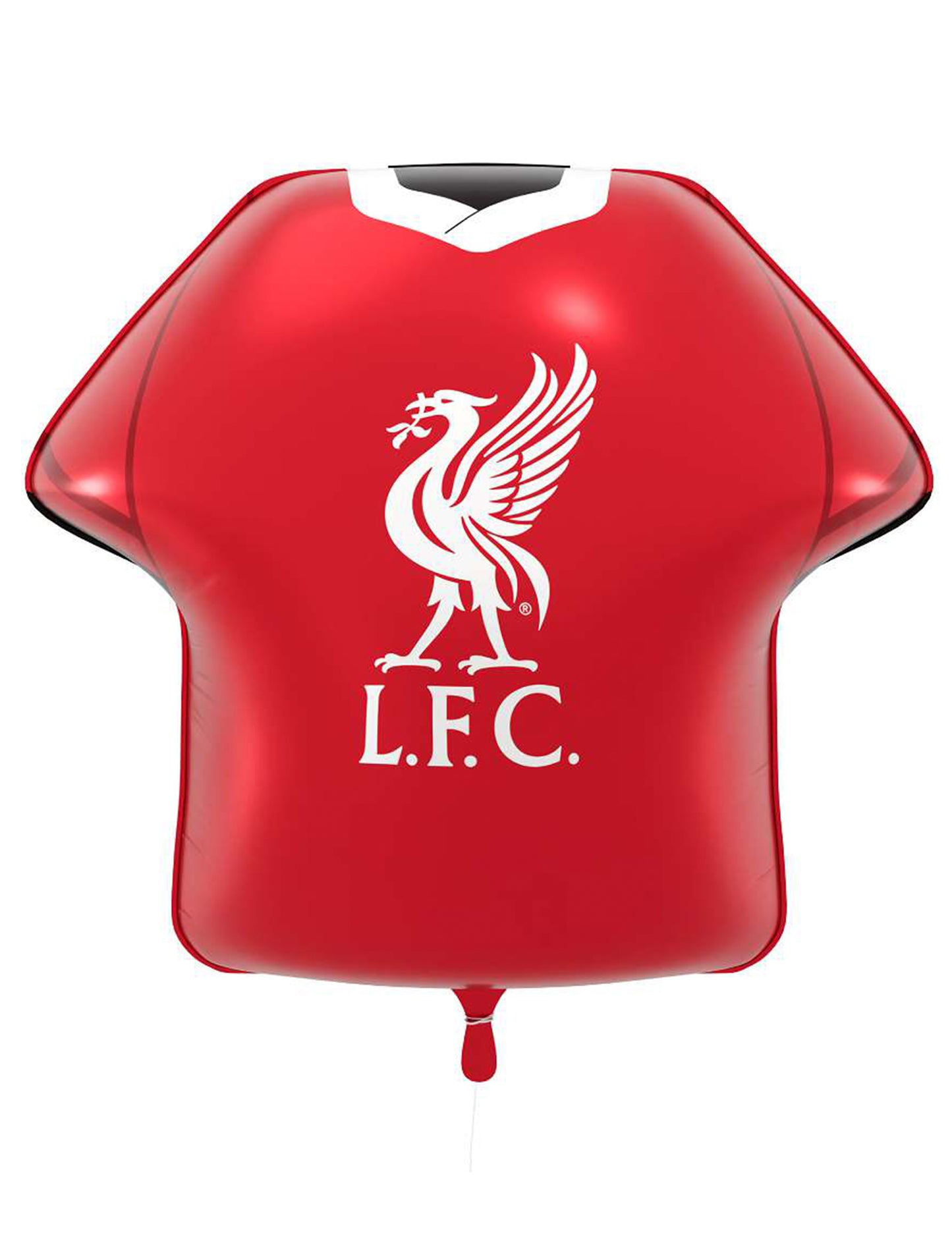 Ballon aluminium rouge en forme de maillot Liverpool Football Club 52 x 51 cm