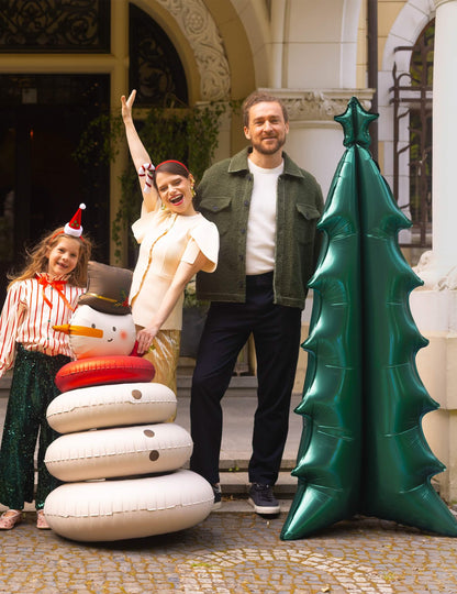 Balon din aluminiu Brad de Crăciun XXL verde 77 x 184 cm