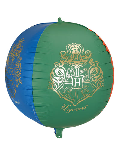 Balon din aluminiu sferă Harry Potter™ Stemă Hogwarts 50 cm