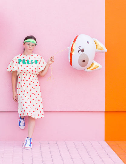 Minge de aluminiu cu cap de câine, 56 x 65 cm pentru ziua de naștere