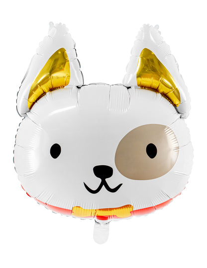 Minge de aluminiu cu cap de câine, 56 x 65 cm pentru ziua de naștere