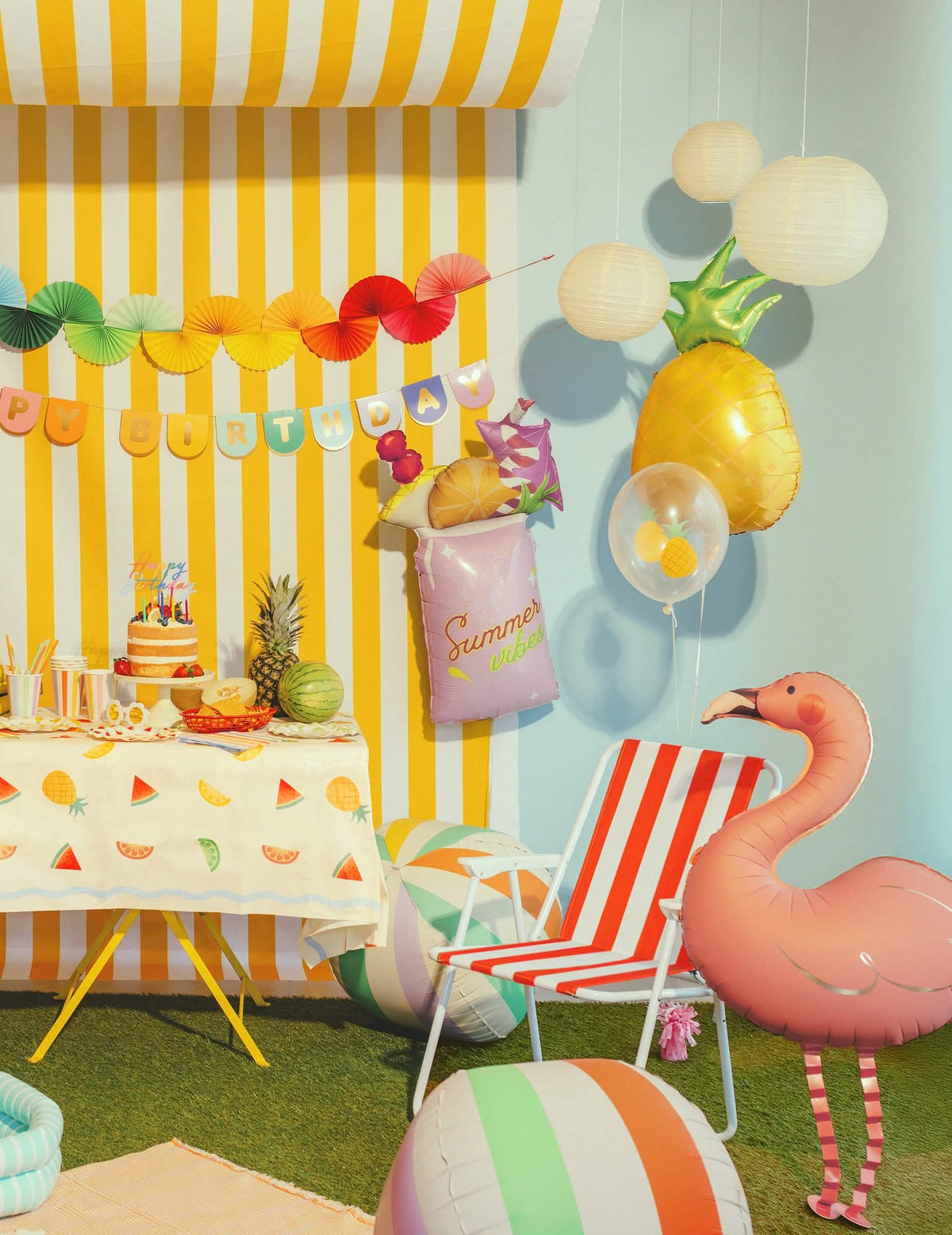 Balon din folie în formă de pahar de cocktail roz 47 x 79 cm
