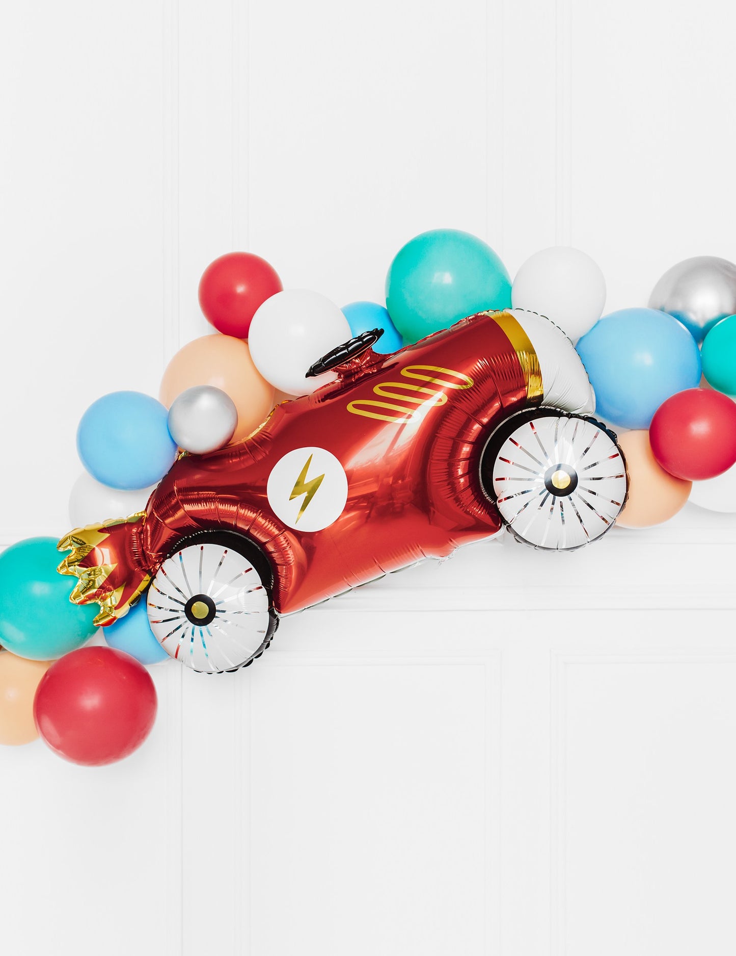 Red Racing Car Aluminum Ball 111 x 63 cm
