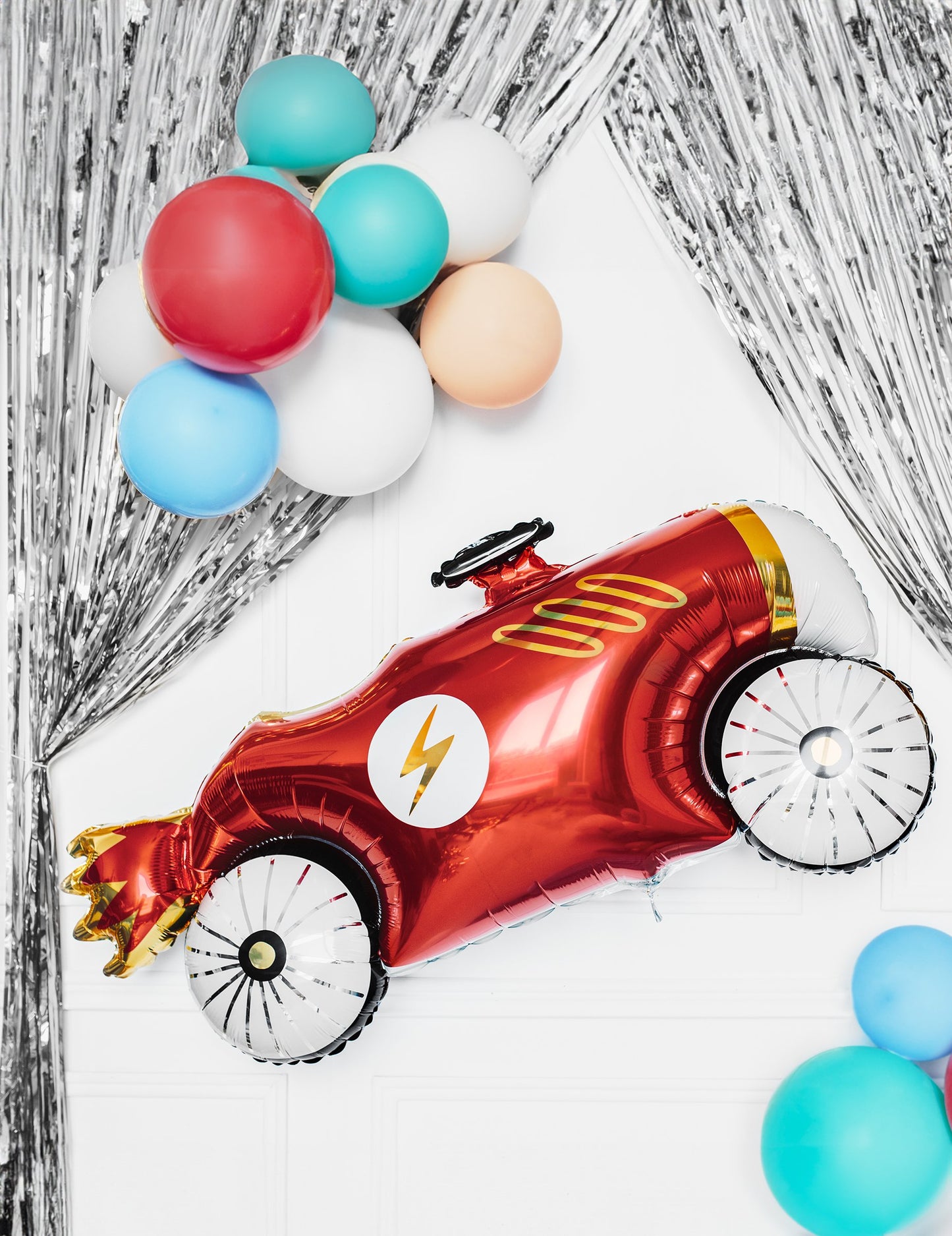 Red Racing Car Aluminum Ball 111 x 63 cm