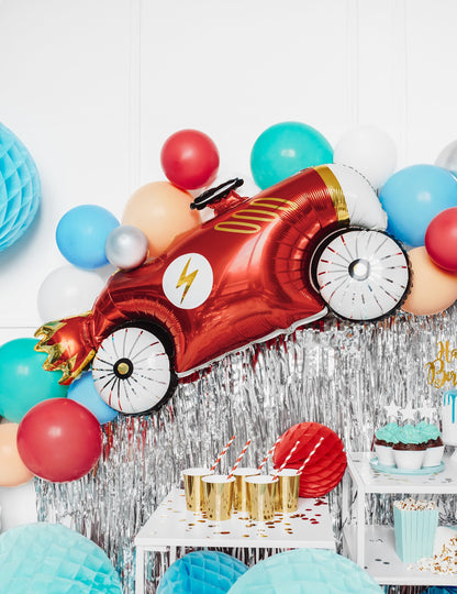 Red Racing Car Aluminum Ball 111 x 63 cm