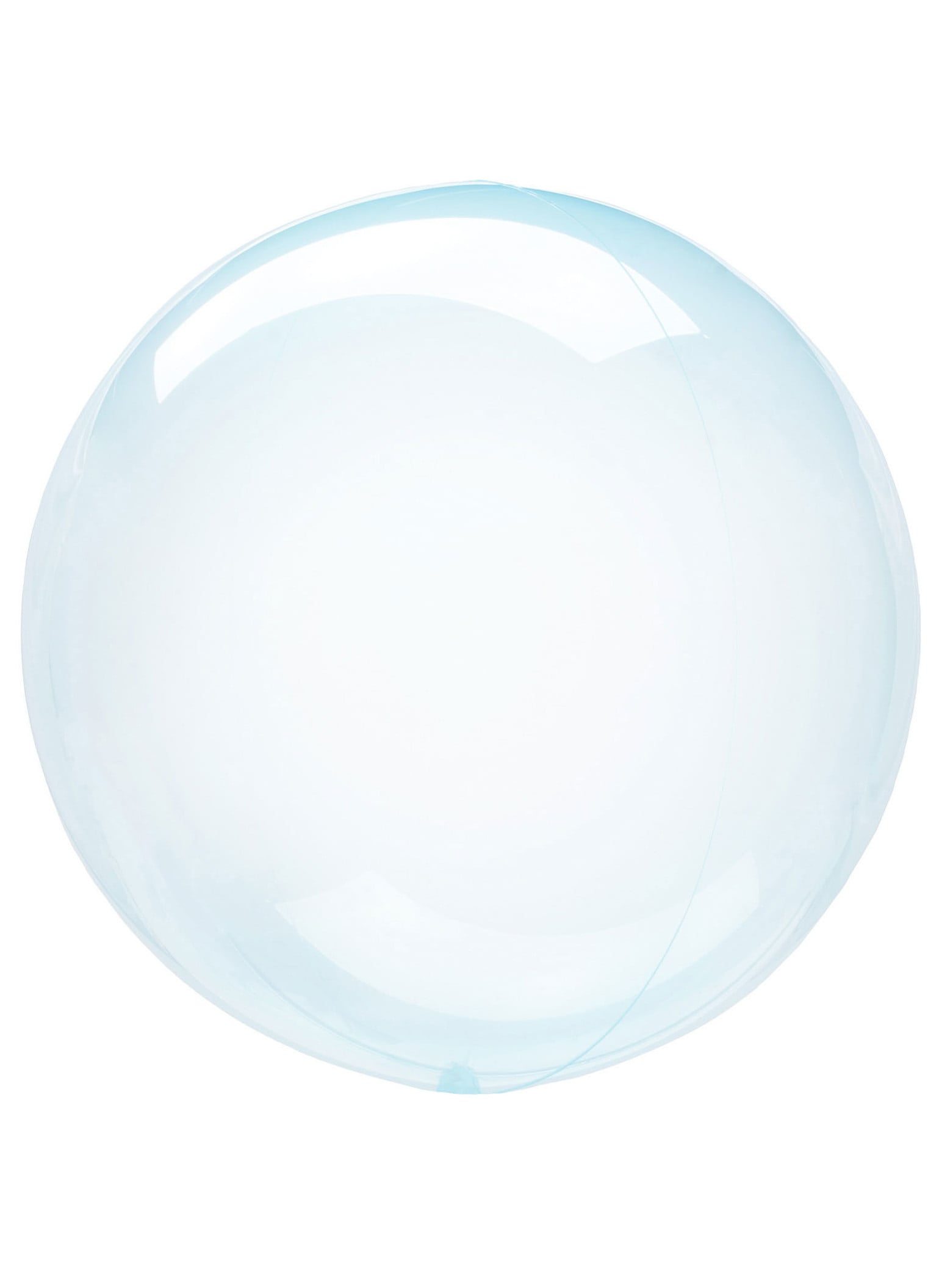 Ballon bulle cristal pour fête bleu