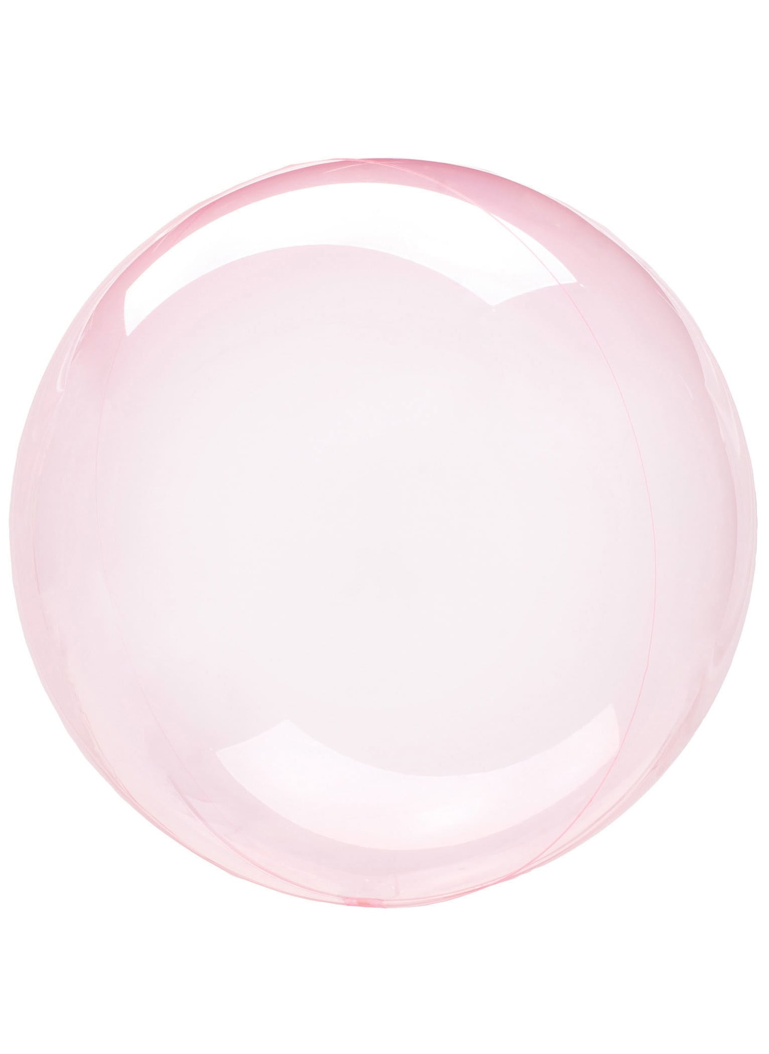Ballon bulle cristal pour fête rose